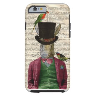 Vintage Altered Art Rabbit Book Page iPhone 6 case