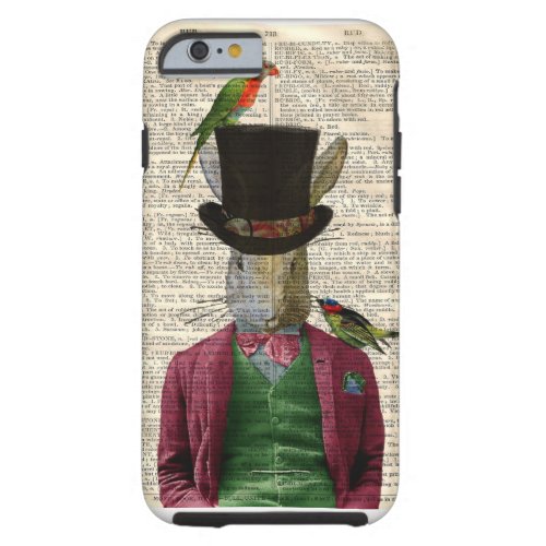 Vintage Altered Art Rabbit Book Page iPhone 6 case