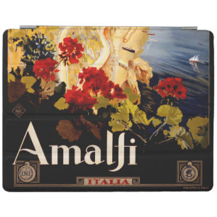 Vintage Amalfi Italia Travel Graphic Poster Art iPad Smart Cover