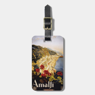 Vintage Amalfi Italy custom luggage tag