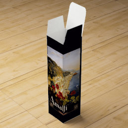 Vintage Amalfi Italy custom wine gift box