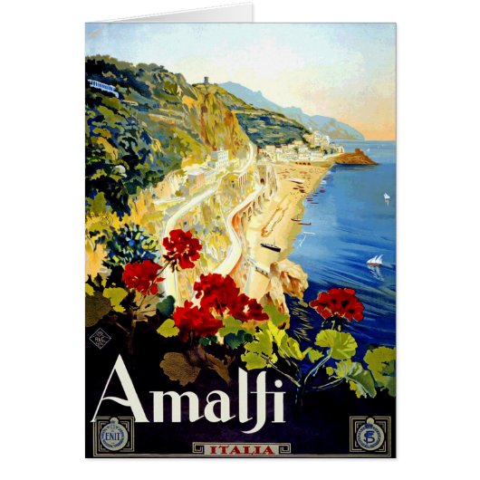 Vintage Amalfi Italy Europe Travel (Front)