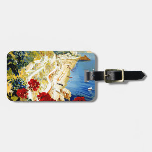 Vintage Amalfi Italy Europe Travel Luggage Tag