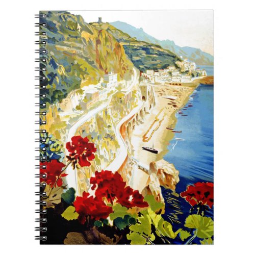 Vintage Amalfi Italy Europe Travel Notebook