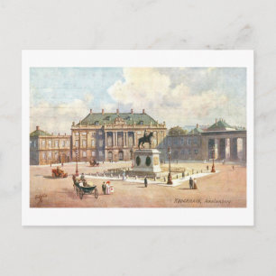 Vintage Amalienborg in Copenhagen Postcard