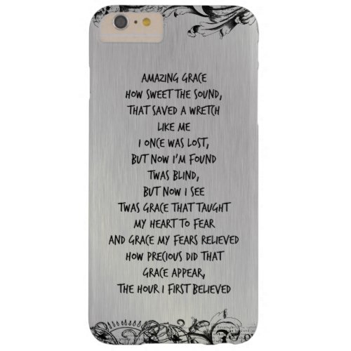 Vintage Amazing Grace Hymn Lyrics Barely There iPhone 6 Plus Case