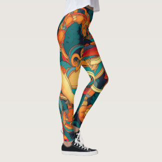 Vintage Amazon | Colorful Pattern Leggings