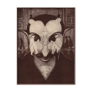 Vintage Ambiguous Devil Postcard