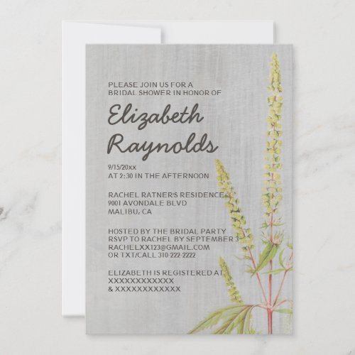 Vintage Ambrosia Bridal Shower Invitations