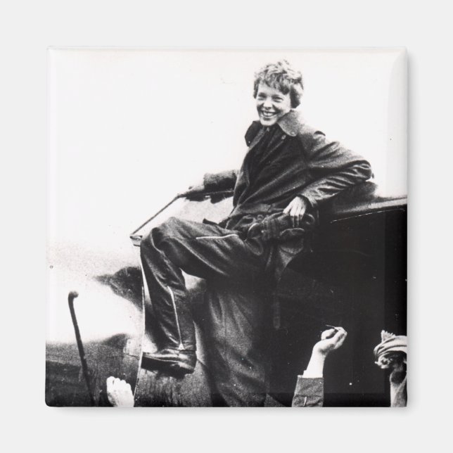 Vintage Amelia Earhart  Photo Magnet (Front)