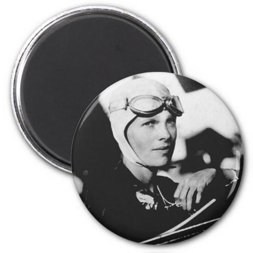 Vintage Amelia Earhart Photo Magnet