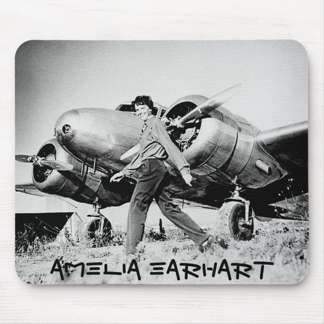 Vintage Amelia Earhart  Photo Mouse Pad (Front)