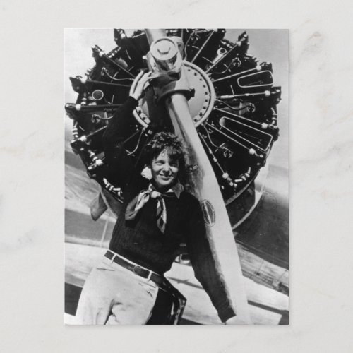 Vintage Amelia Earhart  Photo Postcard