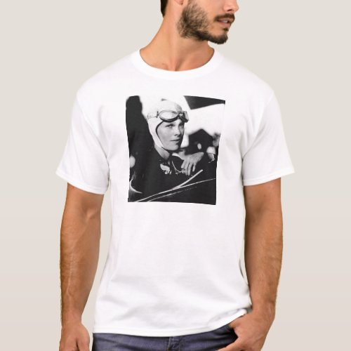 Vintage Amelia Earhart Photo T_Shirt