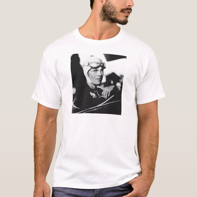 Vintage Amelia Earhart Photo T-Shirt (Front)