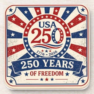 Vintage America 250 Coaster Patriotic USA