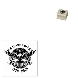 Vintage America 250 Eagle Seal – 1776-2026 Rubber Stamp