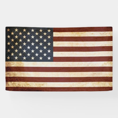 Vintage America Flag Banner