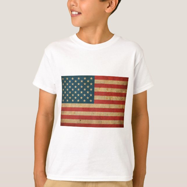 Vintage America Flag T-Shirt (Front)
