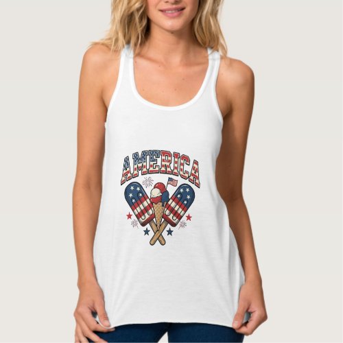Vintage America Ice Cream Patriotic Shirt Design_1