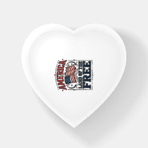 Vintage America Land Of The Free Patriotic Shirt ( Paperweight