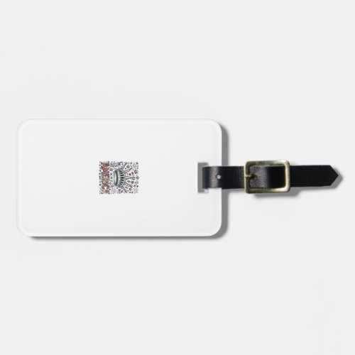 Vintage America Liberty Crown Patriotic Shirt Desi Luggage Tag