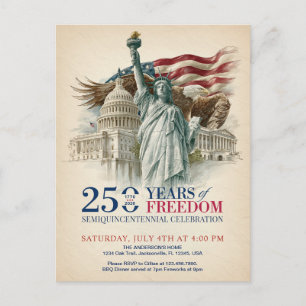 Vintage America Semiquincentennial USA 250 Invite