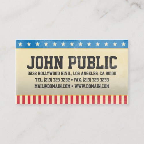 Vintage America Business Card
