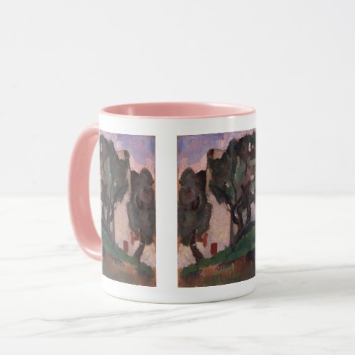 Vintage American Artwork Landscape Painting Mug