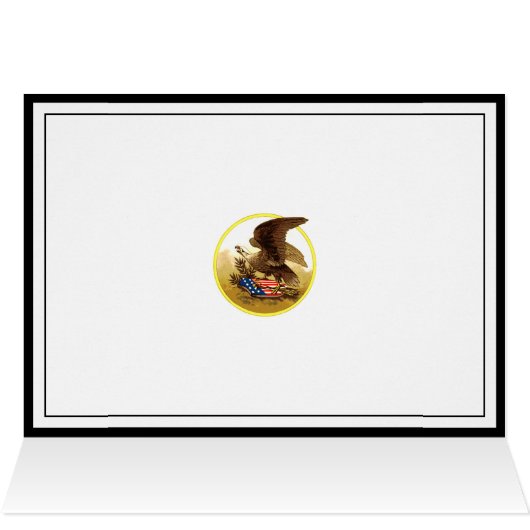 Vintage American Bald Eagle (Inside Horizontal (Top))