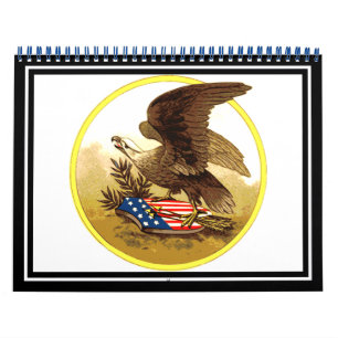 Vintage American Bald Eagle Calendar