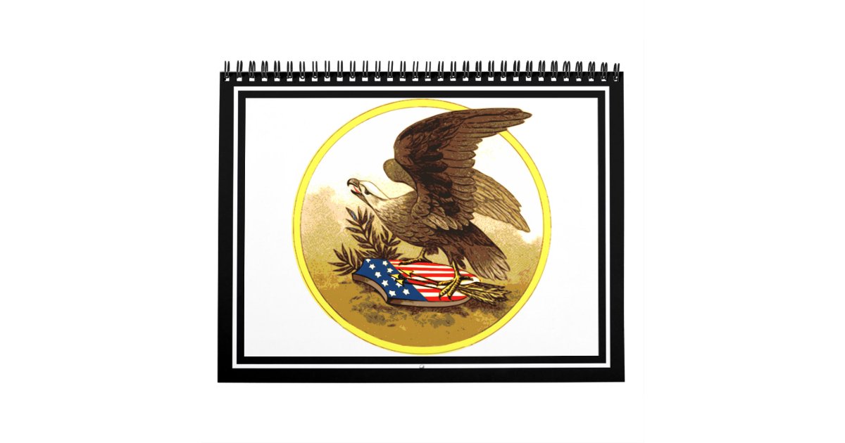 vintage-american-bald-eagle-calendar-zazzle