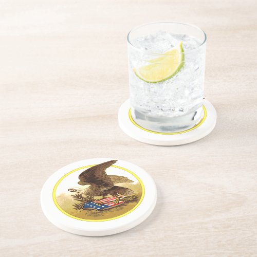 Vintage American Bald Eagle Coaster