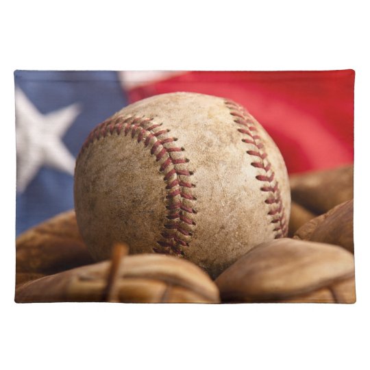 Vintage American Baseball Cloth Placemat