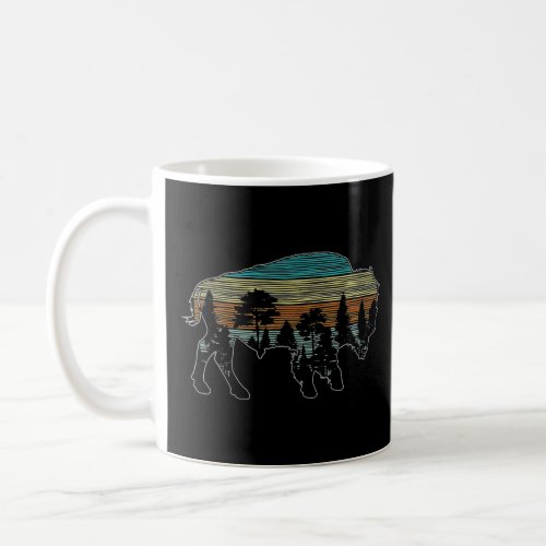 Vintage American Bison Buffalo Lover Wildlife Outd Coffee Mug