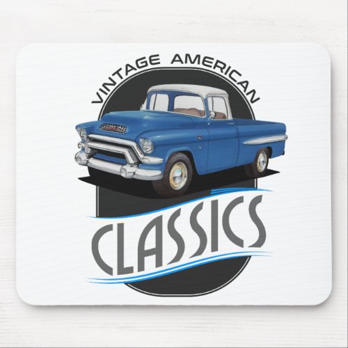 vintage american classics gmc mouse pad
