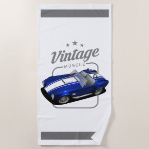 Vintage American Cobra Beach Towel