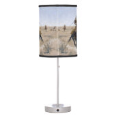 Vintage American cowboy Table Lamp (Back)
