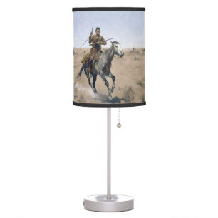 Vintage American cowboy Table Lamp