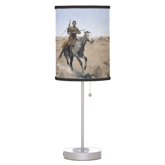 Vintage American cowboy Table Lamp (Left)