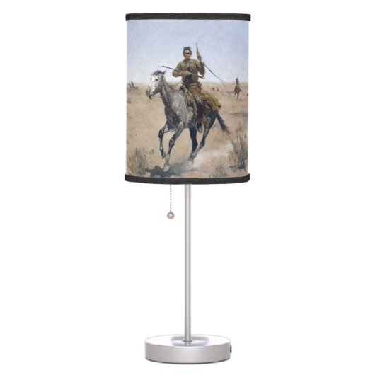 Vintage American cowboy Table Lamp (Right)
