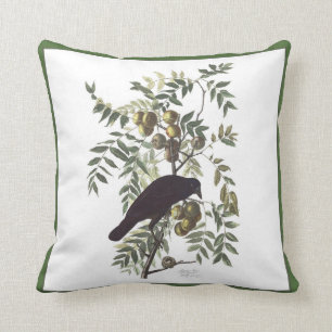 Vintage American Crow Pillow