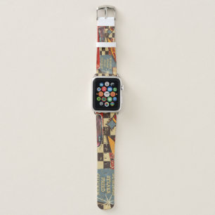 Vintage American Diner poster: retro style Apple Watch Band