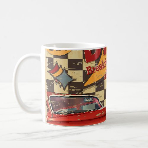Vintage American Diner poster retro style Coffee Mug