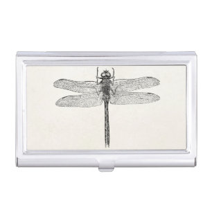 Vintage American Dragonfly Dragon Fly Template Case For Business Cards