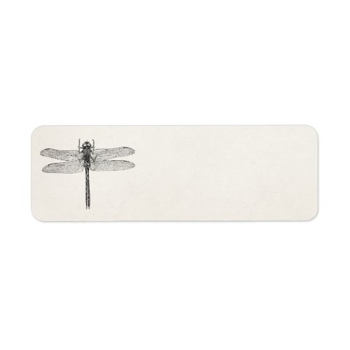 Vintage American Dragonfly Dragon Fly Template Label