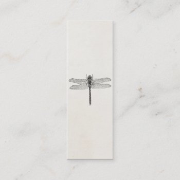 Vintage American Dragonfly Dragon Fly Template Mini Business Card by SilverSpiral at Zazzle
