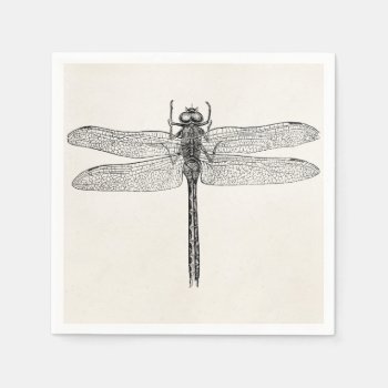 Vintage American Dragonfly Dragon Fly Template Napkins by SilverSpiral at Zazzle