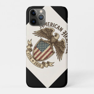 Vintage American Eagle Shield 2026 Semiquincentenn iPhone 11 Pro Case