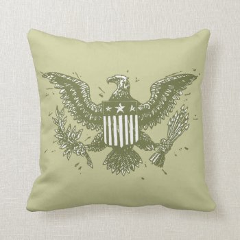 Vintage American Eagle Throw Pillow by SGT_Shanty at Zazzle